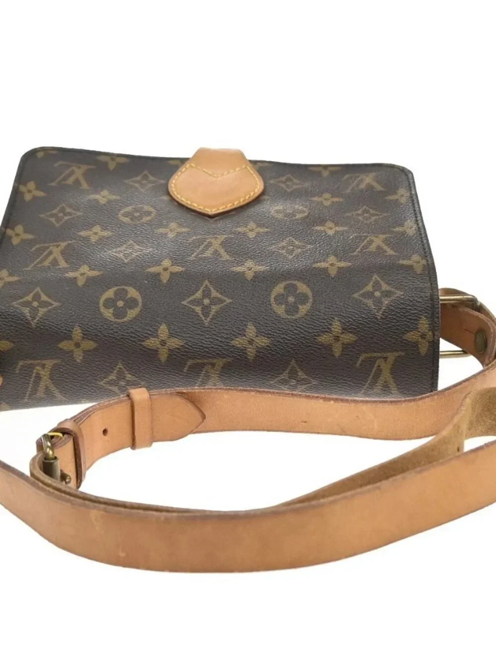 LOUIS VUITTON Cartouchiere MM Shoulder Bag Monogram Leather Brown M51253 83KC660 - Picture 5 of 16